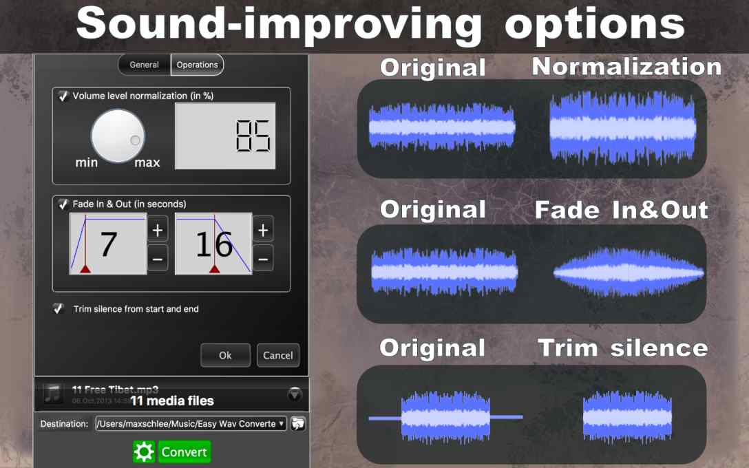Sound-improving options: Easily_convert_files_to_WAV4